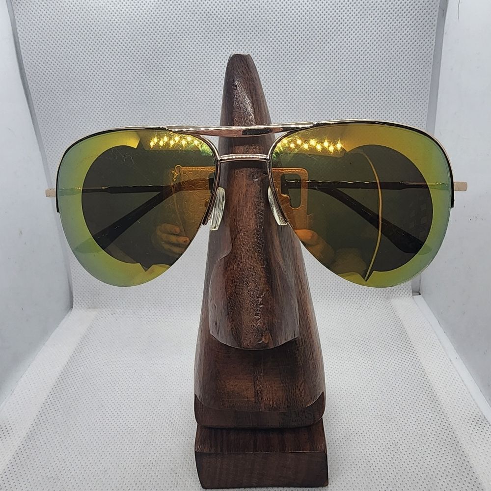 Steve Madden Gold & Tortoiseshell Aviator Sunglasses - Picture 4 of 12
